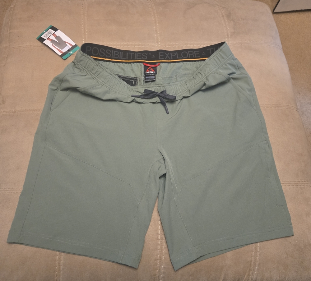 Reebok Men's Olive Athletic Shorts